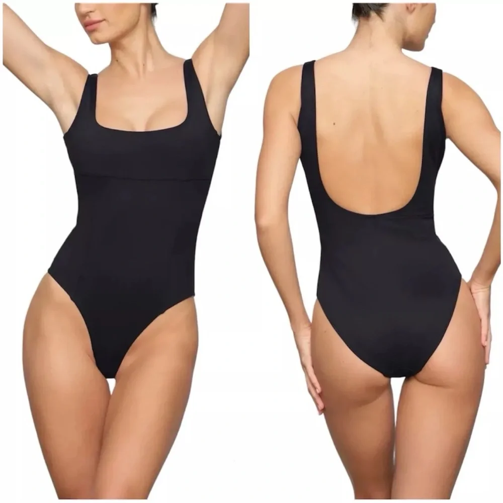 🤎SKIMS SWIM SCULPTING TANK SWIMSUIT ONE PIECE IN COCOA XXS